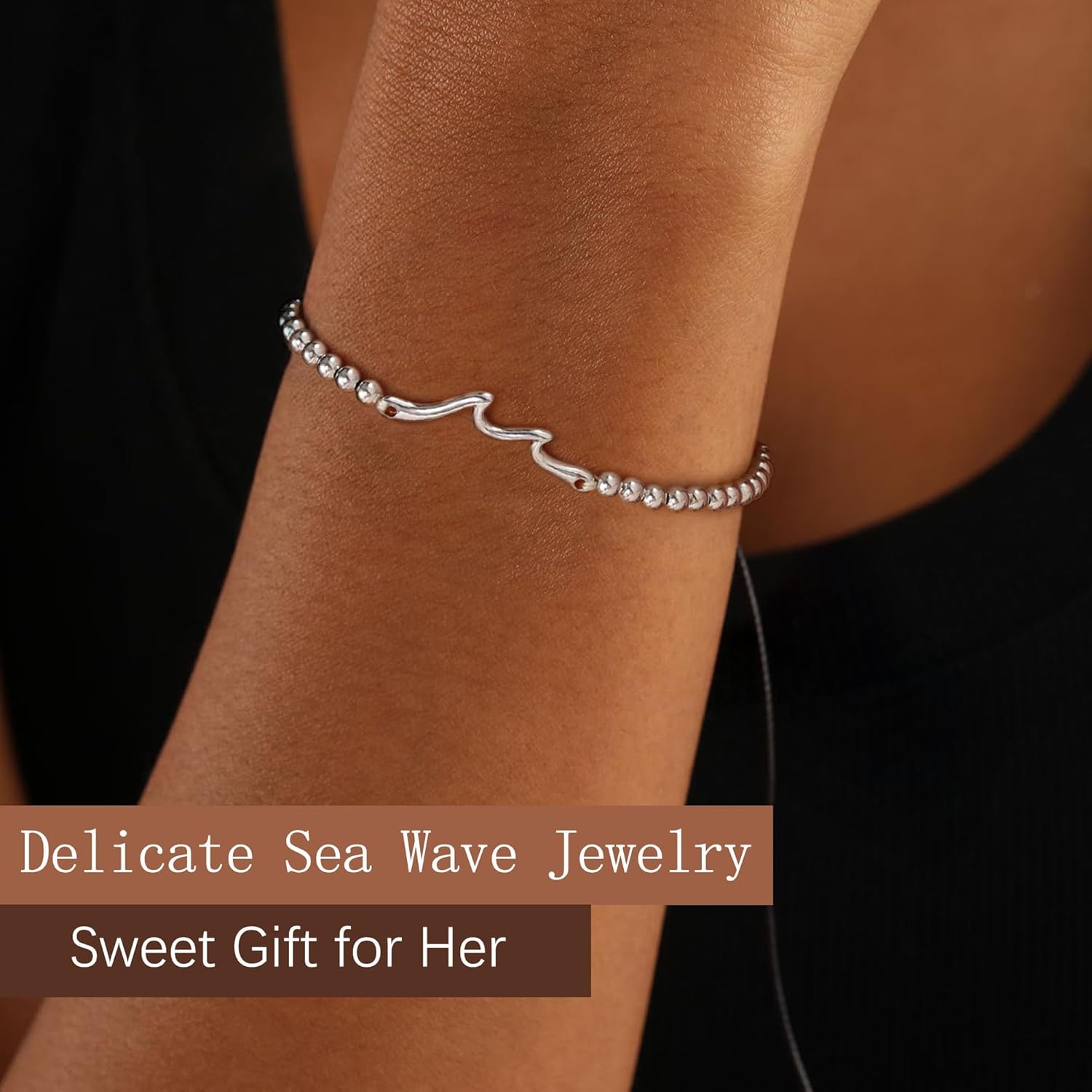 JSJOY 925 Sterling Silver Bracelets for Women Daughter Granddaughter Mom Gifts, Gifts for Mom Grandma Aunt Sister Christmas Birthday Gifts Stocking Stuffers for Teens Women - Image 6