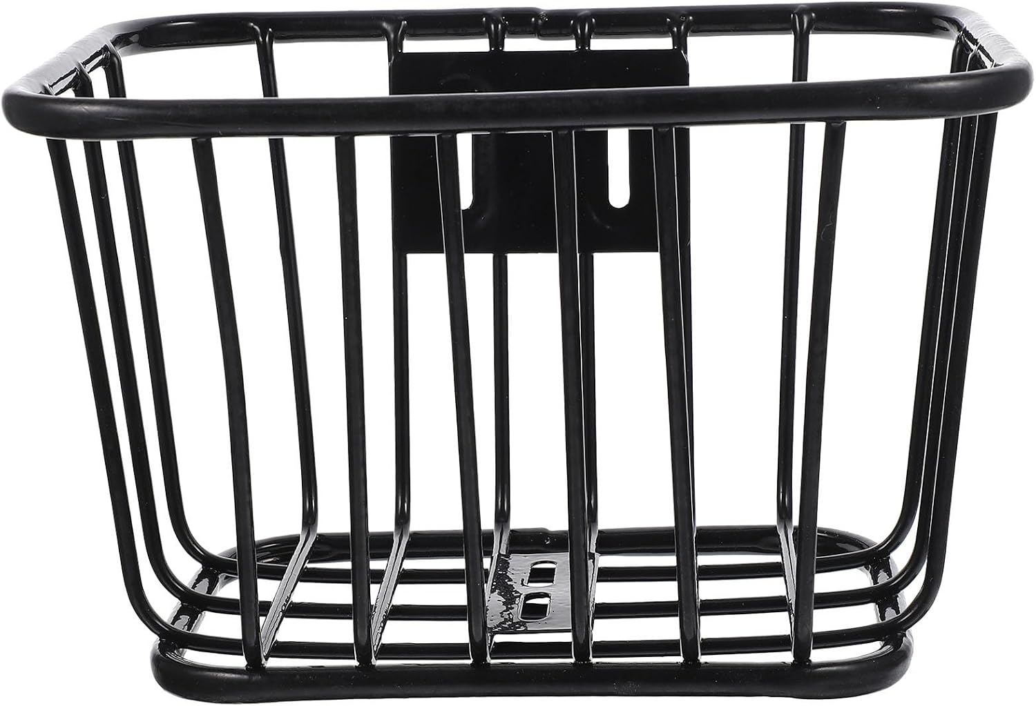 Kids Bike Handlebar Basket Front Detachable Iron Bicycle Basket with Hollow Design for Children Easy Installation