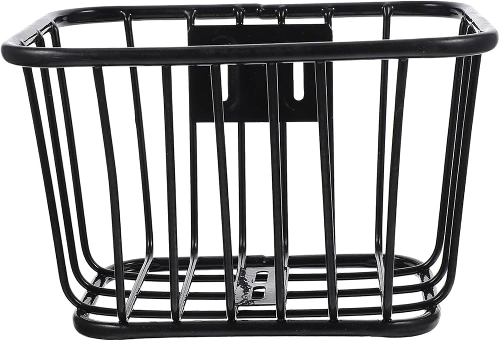 Amazon | iplusmile 自転車 カゴ キッズ 自転車 前カゴ 小型 ブラック