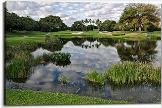 Boca Raton Florida State Golf Course Tropical Climate Golf Canvas Wall Art Decor Paintings Pictures for Bedroom Wall Decor Above Bed Living Room Wall Decoration Bathroom Office Artwork
