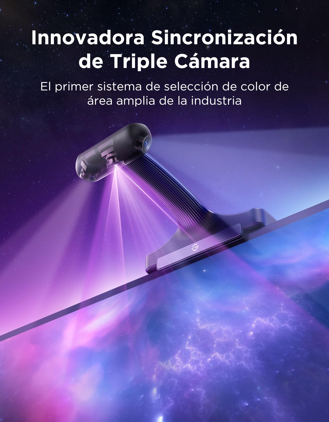 Govee TV Backlight 3 Pro Triple Cámara HDR, RGBWWIC Tira de Luces LED TV | 5 en 1 LED, 3,6M de 55-65 pulgadas, 75 LED/m, Compatible con filtro IA, APP Inteligente y Control por Voz, DreamView Sync