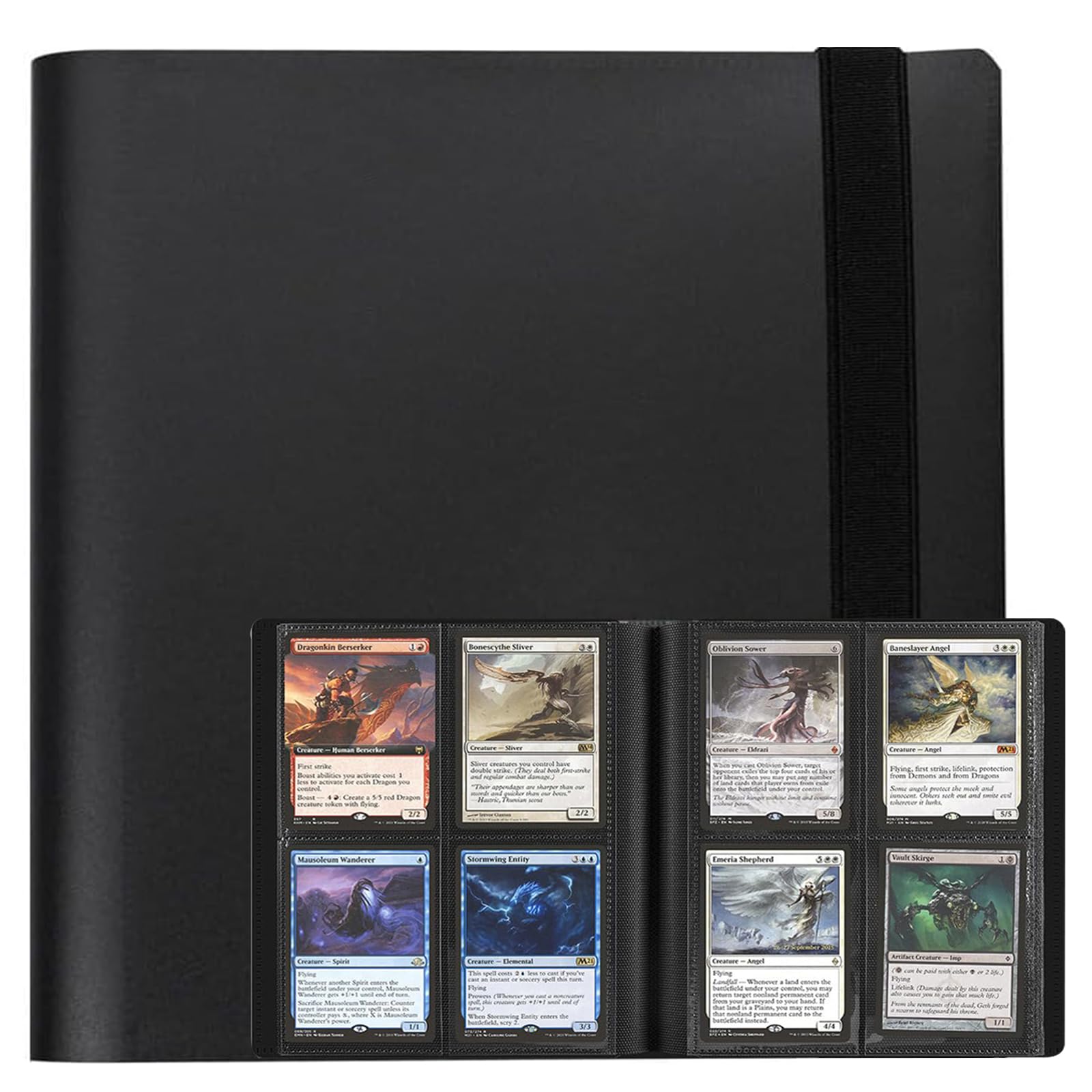 Eastrise 4-Pocket Trading Card Binder, Pocket Trading Card Album, 20 Pages Holding 160 Pockets