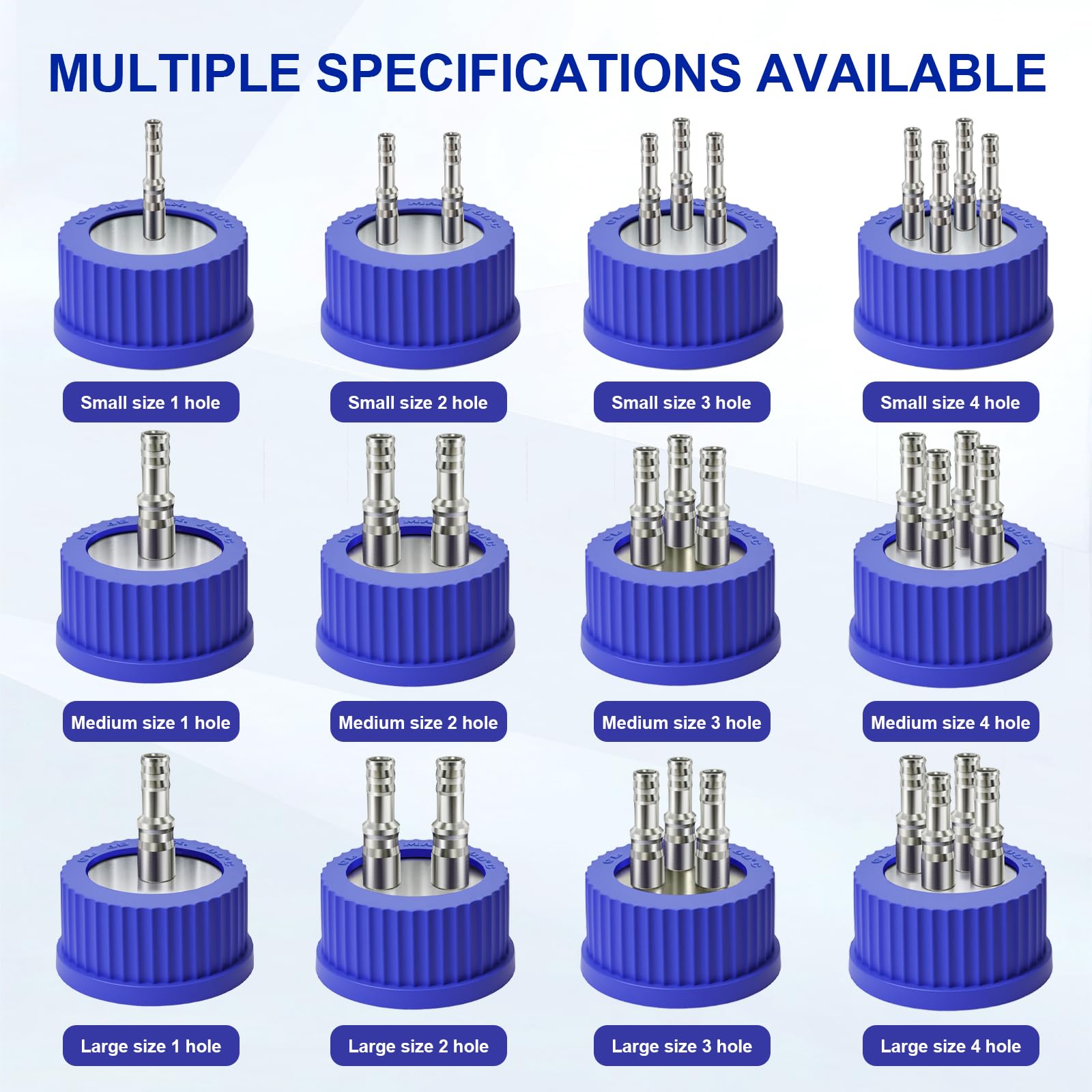 3-Port GL45 304 Stainless Steel Mobile Phase Filling Cap, Large — Amazon image 8