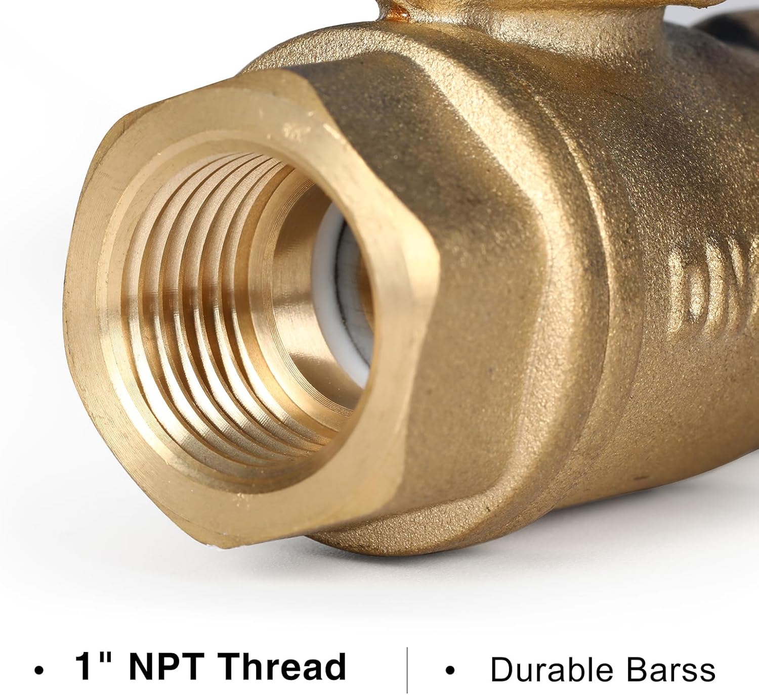 1" Motorized Ball Valve, Brass Ball Valve, Standard Port, 9-24V AC/DC, 2 Wire Auto Return, Electric Shut Off Ball Valves