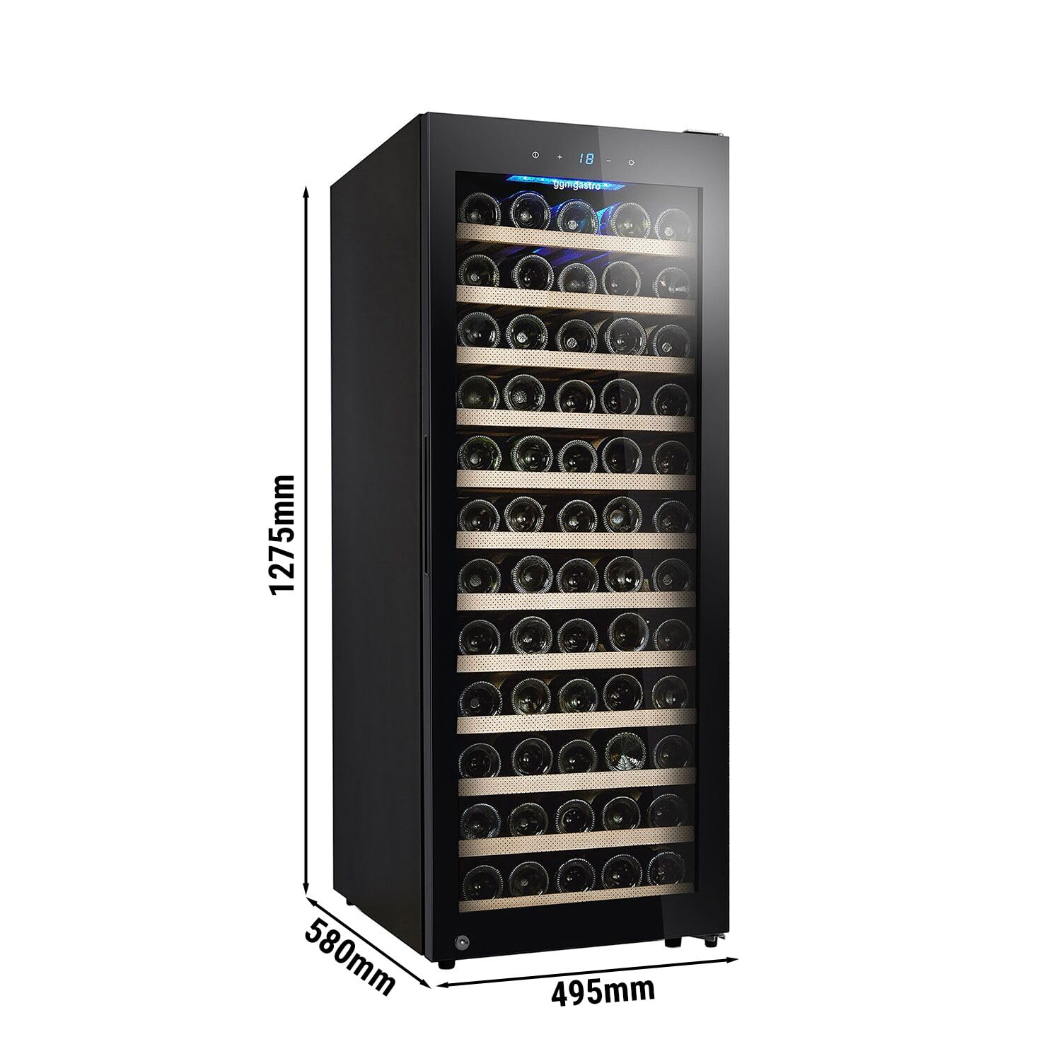 GGM Gastro WKM200S-1N Weinkühlschrank 200 Liter 1 Klimazone max. 80 Flaschen