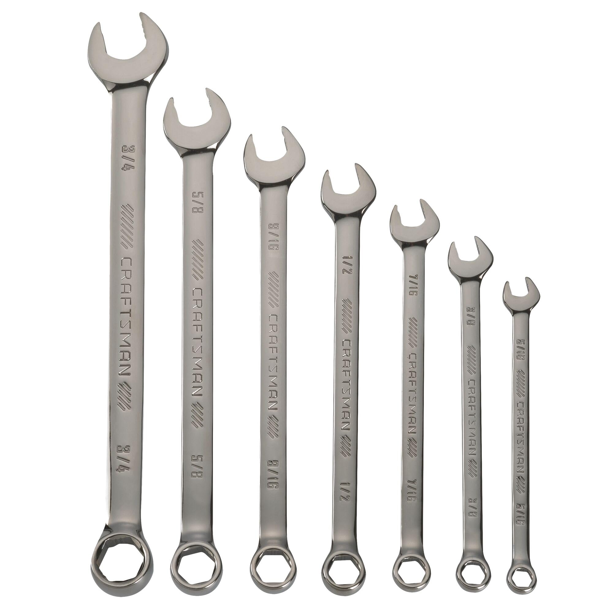 CRAFTSMAN OVERDRIVE 7-Piece Standard (SAE) Wrench Set (CMMT87707