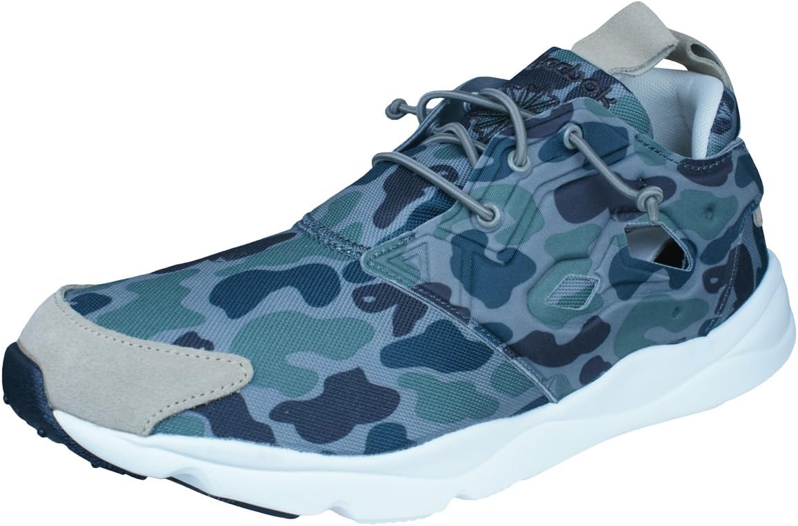 Reebok Furylite Camo Mens Sneakers/Shoes-Green-7
