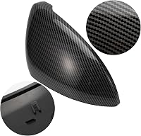 Konuoer Szénszálas Visszapillantó Tükör Borítás Golf 7 MK7 2012-2019 Modellekhez - ABS Karbon Hatású Tükörkupak Szett Bal és Jobb Oldalra 5