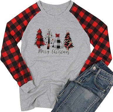 Christmas Leopard Plaid Tree T Shirt 