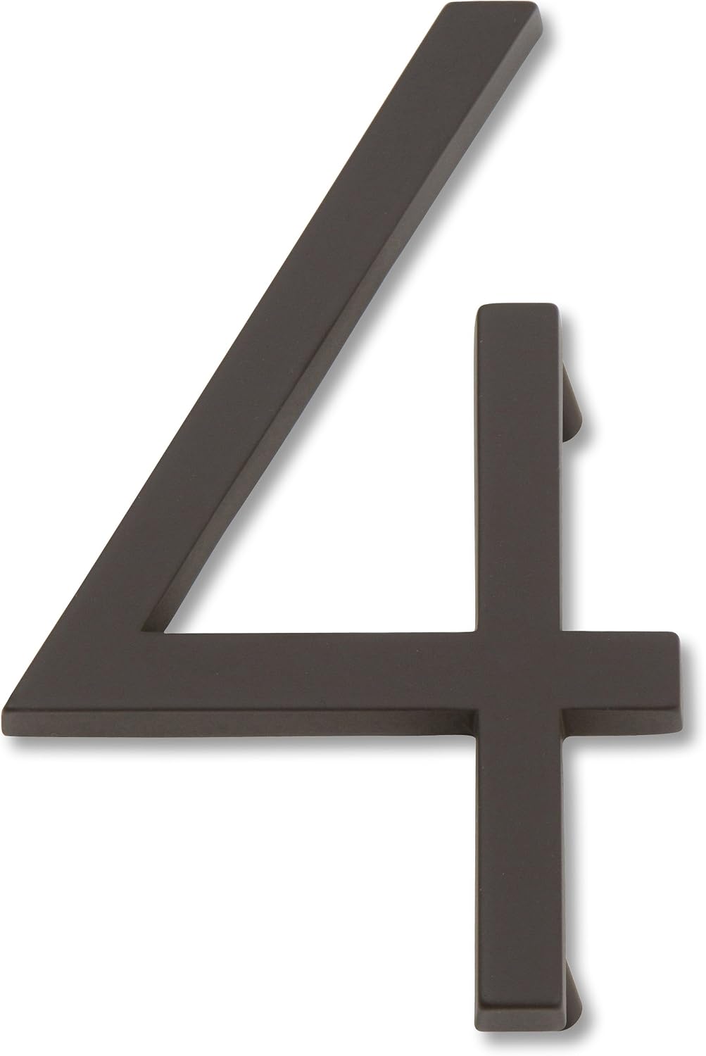 Atlas Homewares AVN4-BRN Modern Avalon House Number, Four, Brushed Nickel