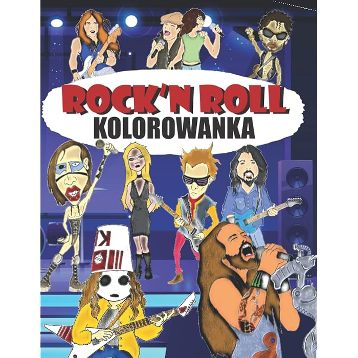 Buy ROCK N ROLL KOLOROWANKA Kolorowanka dla muzyków i fanów rocka