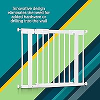 Vista 3 de Puertas de bebé montadas a presión Safety 1st para puertas con SecureTech, puerta de bebé con puerta, diseño apto para mascotas, sin perforación