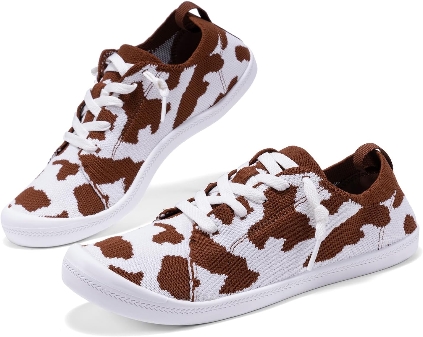 Women’s Low top Pull On Arch Support Loafer, Soft Comfort Casual Barefoot Walking Shoes,Breathable Stretchy Mesh Lightweight Non-Slip Fashion Sneakers - Image 2