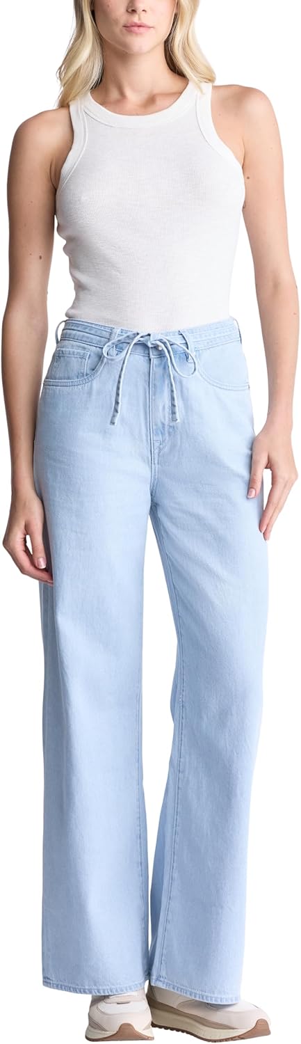 Buffalo David Bitton Womens Alecia High Rise Wide Leg Jeans - Image 4