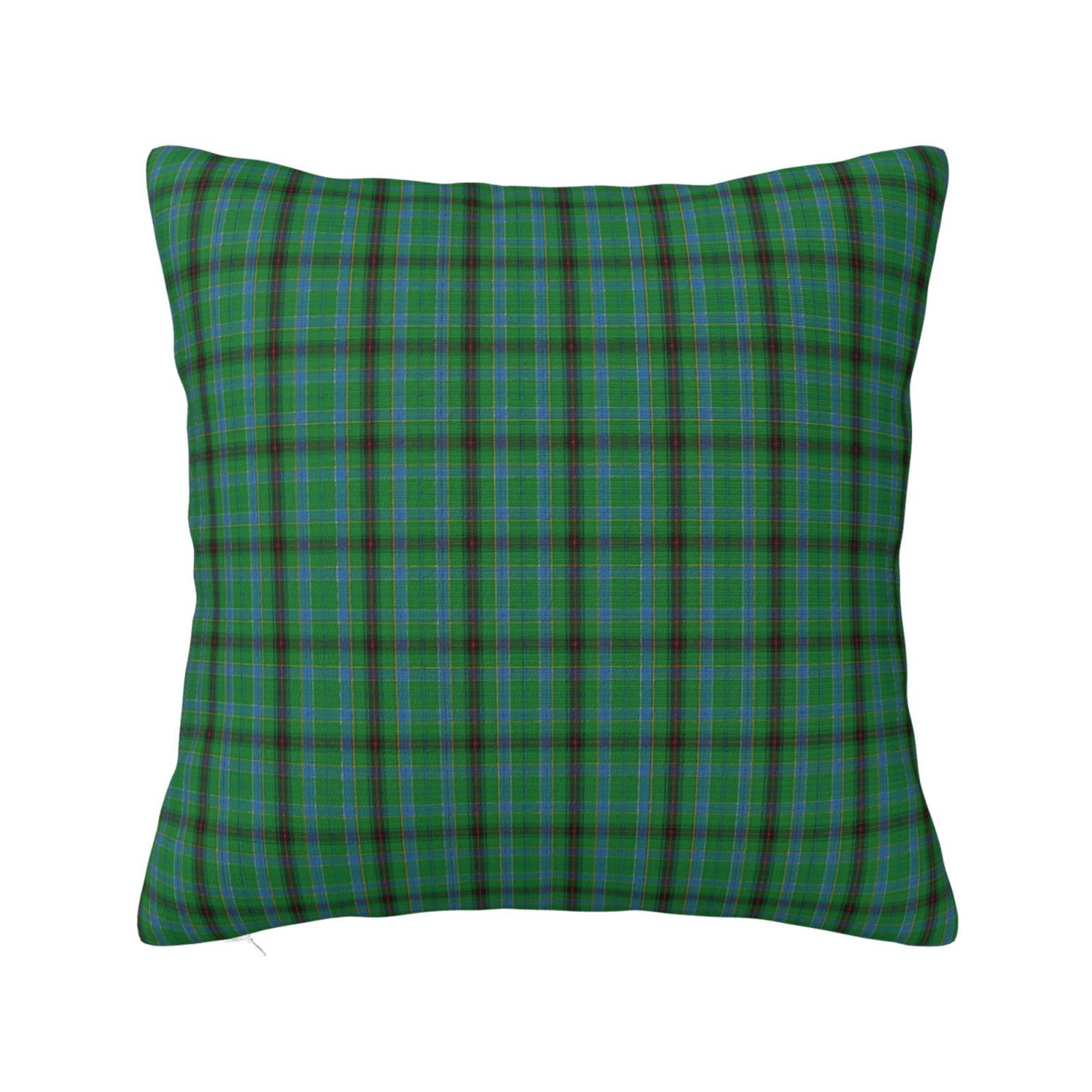 Scottish Clan Duncan Tartan Plaid Pillowcase 16"x16"