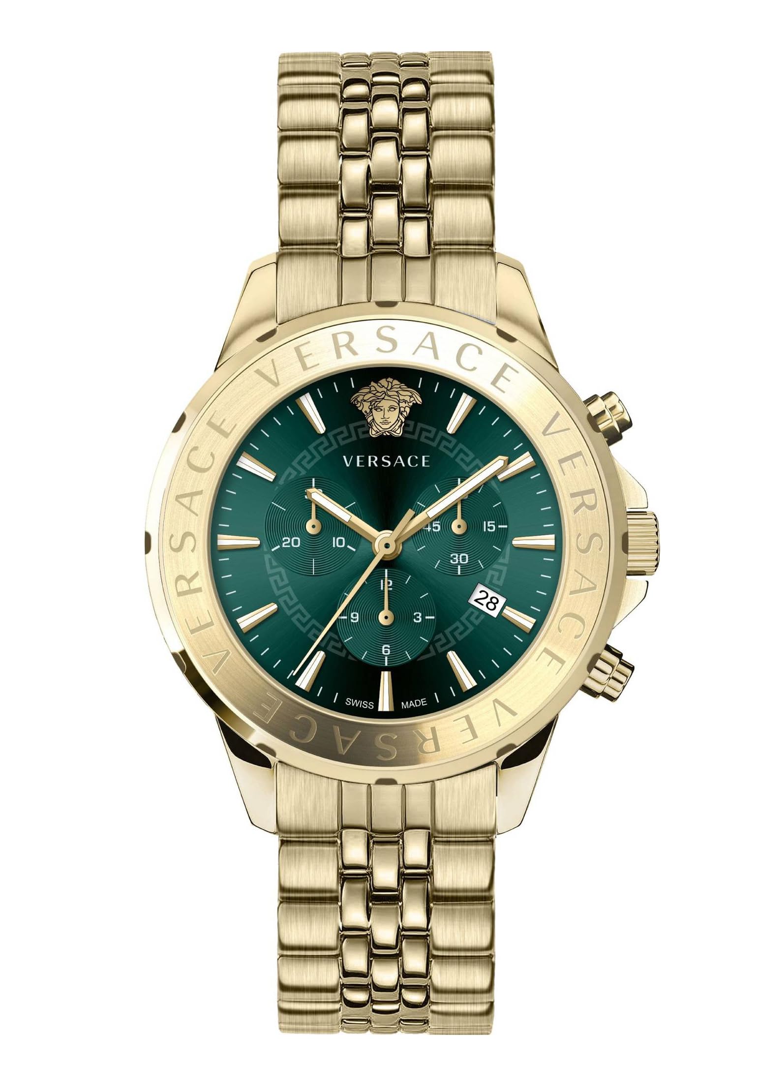 Versace Herrenuhr Chrono Signat Quarz Grün