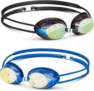 Portzon dynamics Swim Goggles, Anti Fog Clear No Leaking Swimming Goggles for Adult Men Women