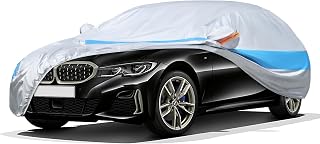 Car Cover Waterproof All Weather,Universal Fit Audi A4, Toyota Corolla/Prius, KIA Forte, Hyundai Elantra, Chevrolet Volt, Volkswagen Jetta, Honda Insight, Ford Focus etc.…