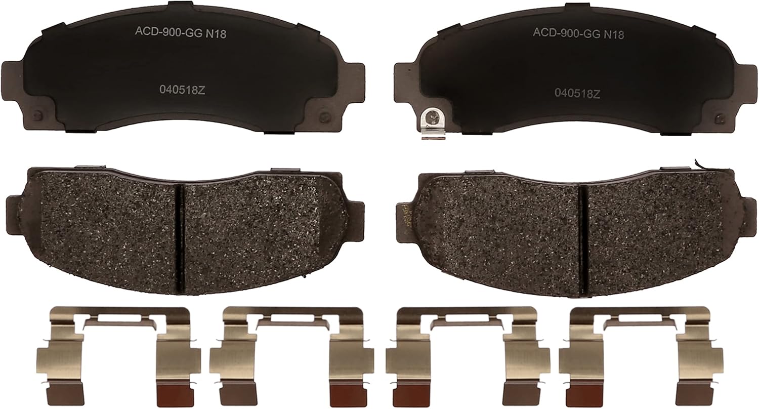 ACDelco Advantage 14D913CH (19286280) Ceramic Front Disc Brake Pad Set with Hardware