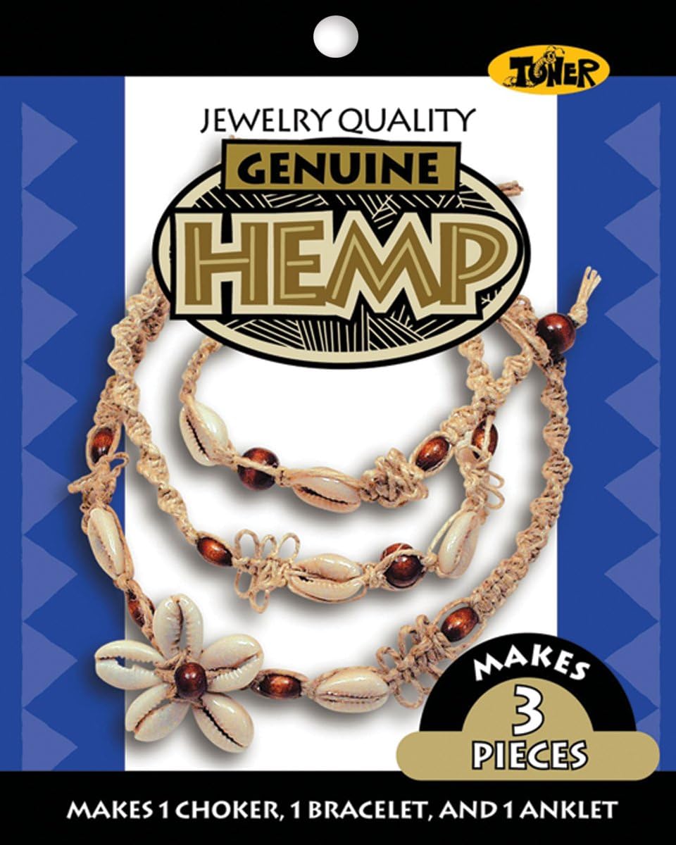 Toner Hemp Jewelry Kit-Small Shell Cowrie