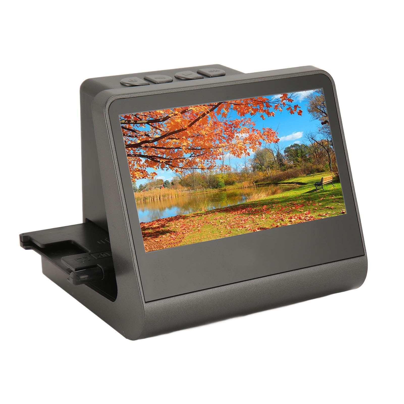 Scanner per pellicole con Schermo ad Alta Definizione da 24 MP/48 MP Pixel da 5 Pollici, Supporta pellicole Positive e Negative a Colori da 35 mm/135 mm/126 mm/110 mm/8 mm