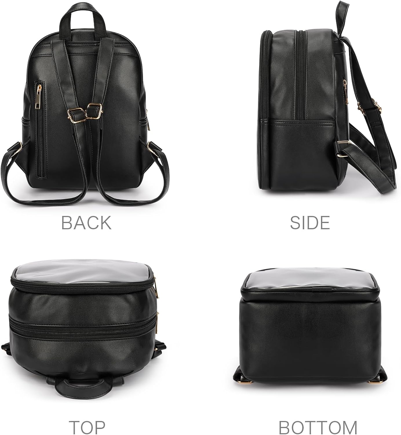 STEAMEDBUN Pin Display Backpack Black Ita Bag Mini Pin Bag For Anime Display - Image 3