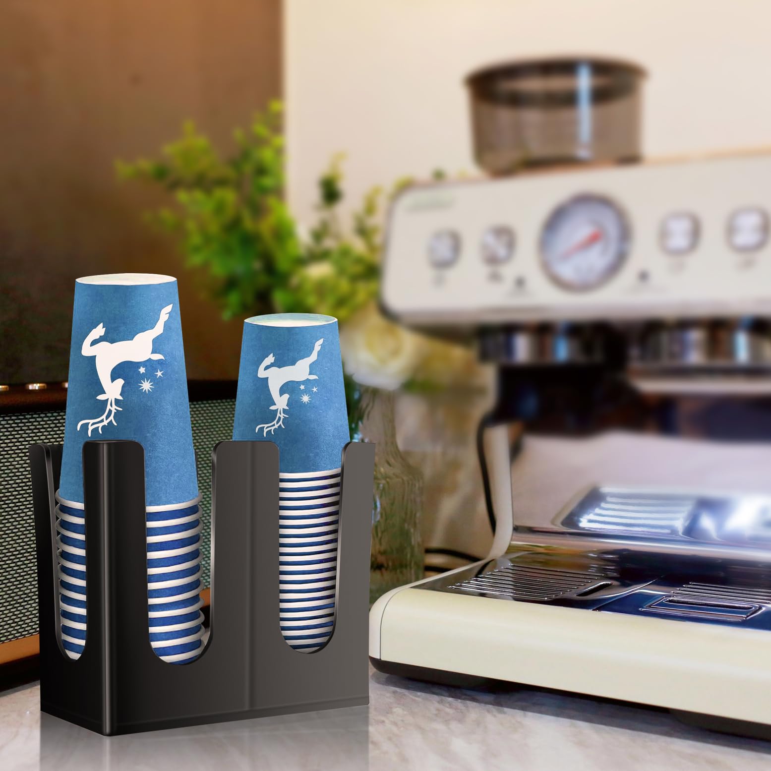 Snapklik.com : Paper Cup And Lid Holder,Disposable Coffee Cup Organizer ...