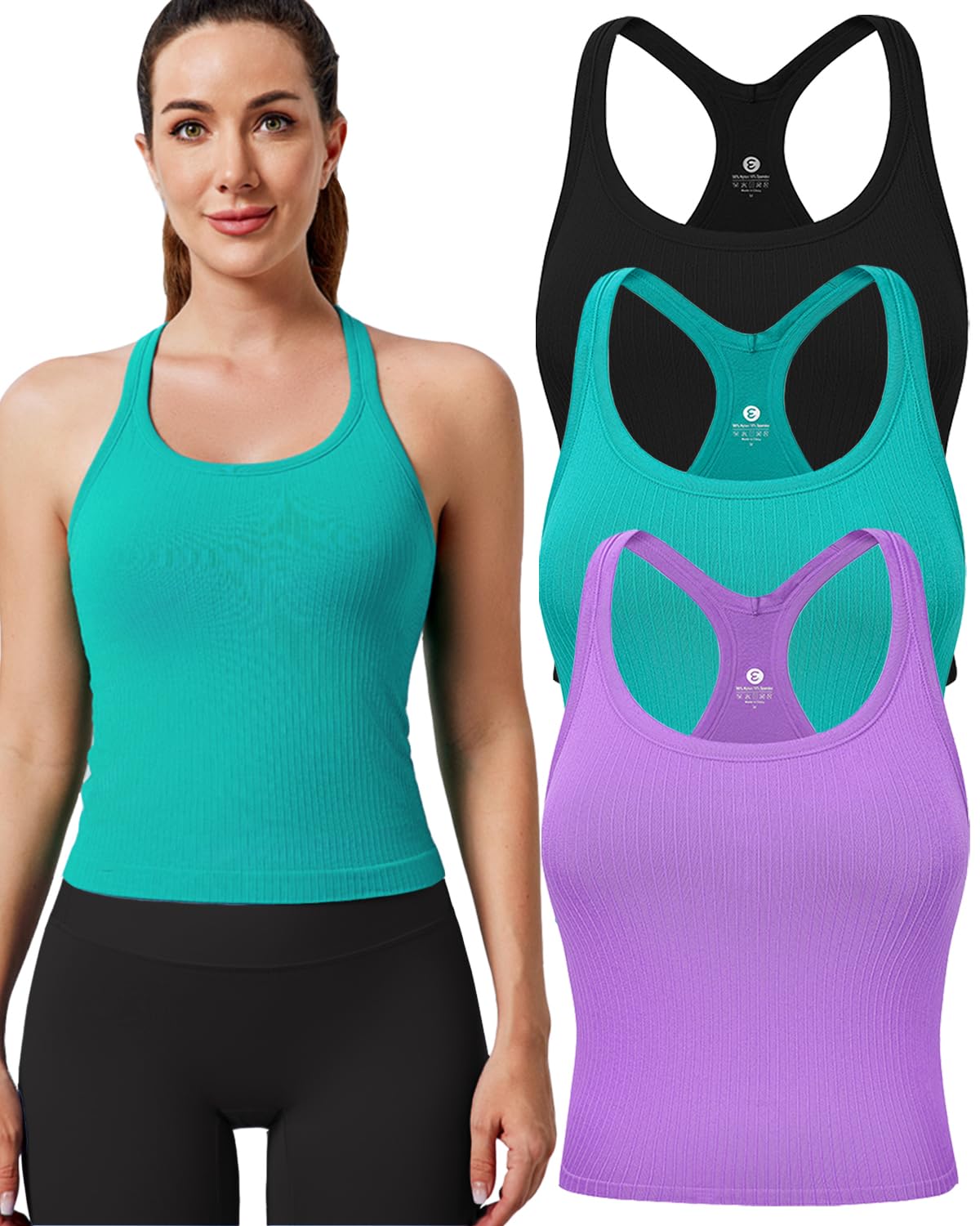 Evercute Ribbed 3-Pack Tank