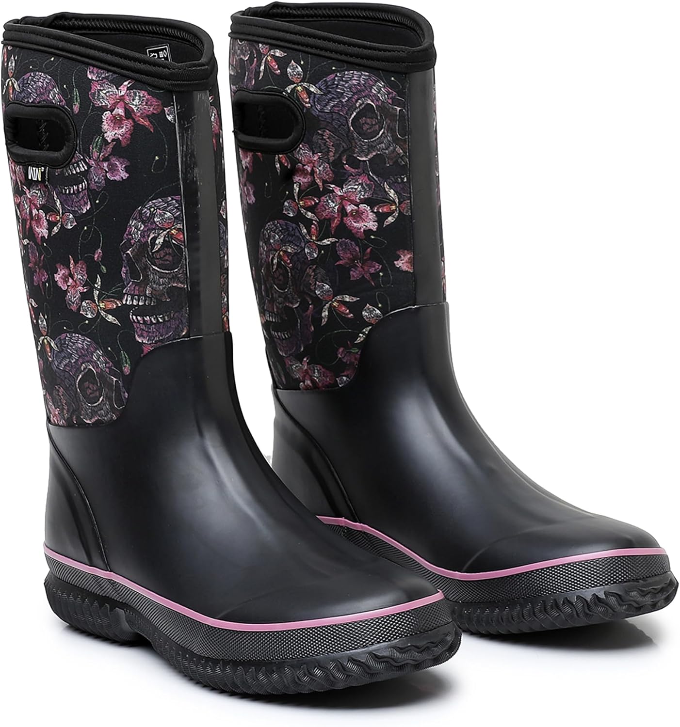 WTW Mid Calf Rain Boots for Women - Waterproof Insulated Neoprene Mud Boots Outdoor Hunting Garden Boots