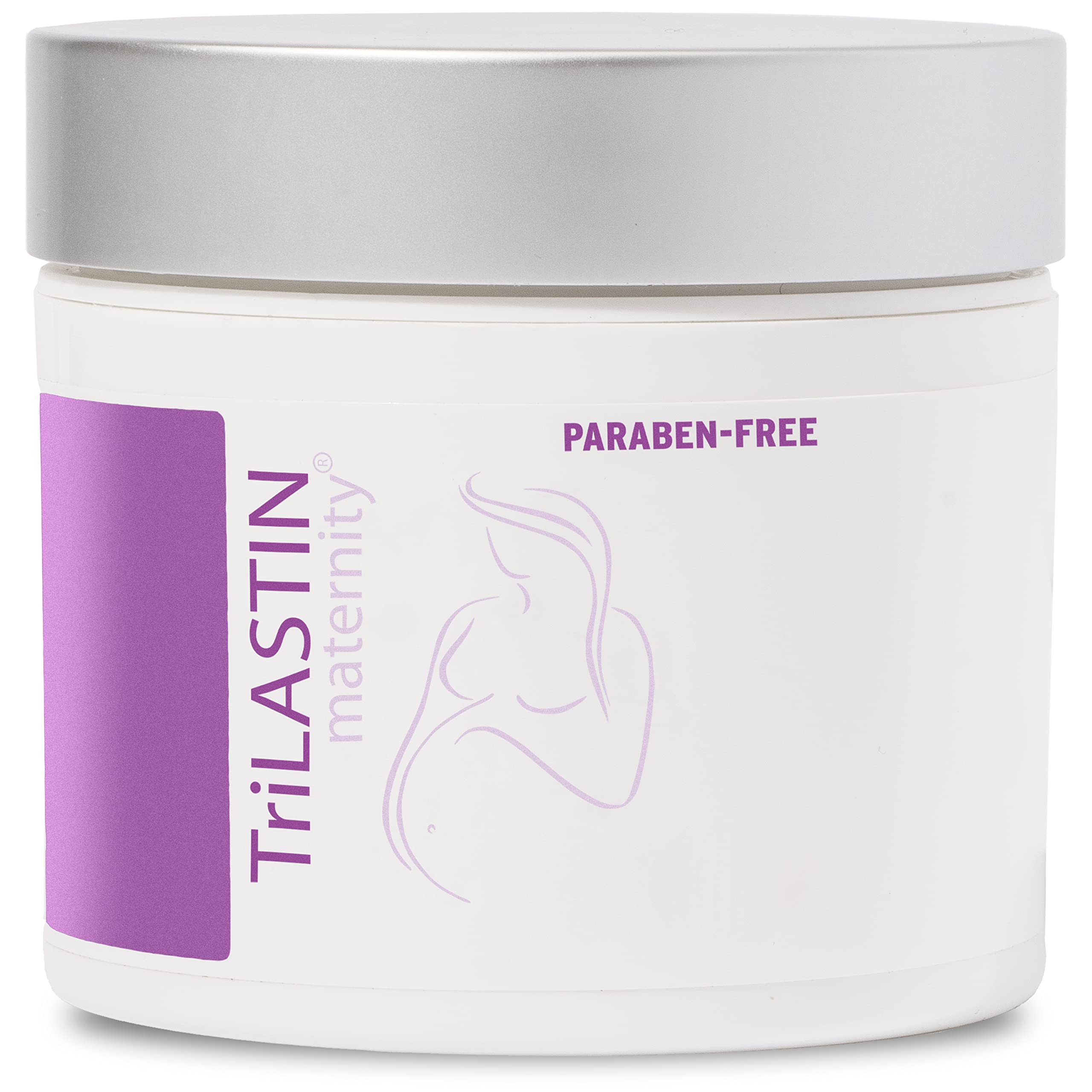TriLASTIN Maternity Stretch Mark Cream (4oz) | Hypoallergenic and Paraben-Free | Stretch Mark Cream for Pregnancy | Skincare Gifts for Moms | Scar and Stretch Marks Cream