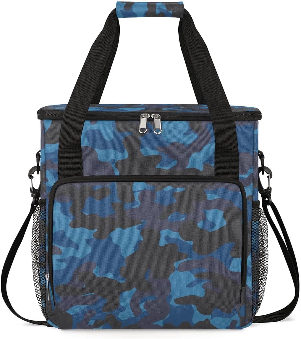 coffee beans cup cartoon Coffee Maker Carring Bag Travel Carrying Storage Tote Bag Compatible with Keurig K-Mini or K-Mini Plus Portable Single Serve Coffee Brewer Case with Pockets for K-cup Pods