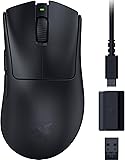 Razer DeathAdder V3 HyperSpeed - Souris e-Sport Gaming Ergonomique sans Fil Ultra légère avec 26K DPI (55g léger, revêtement Soft-Touch, 100 Heures d'autonomie, HyperSpeed avec 8K Hz) Noir - 1