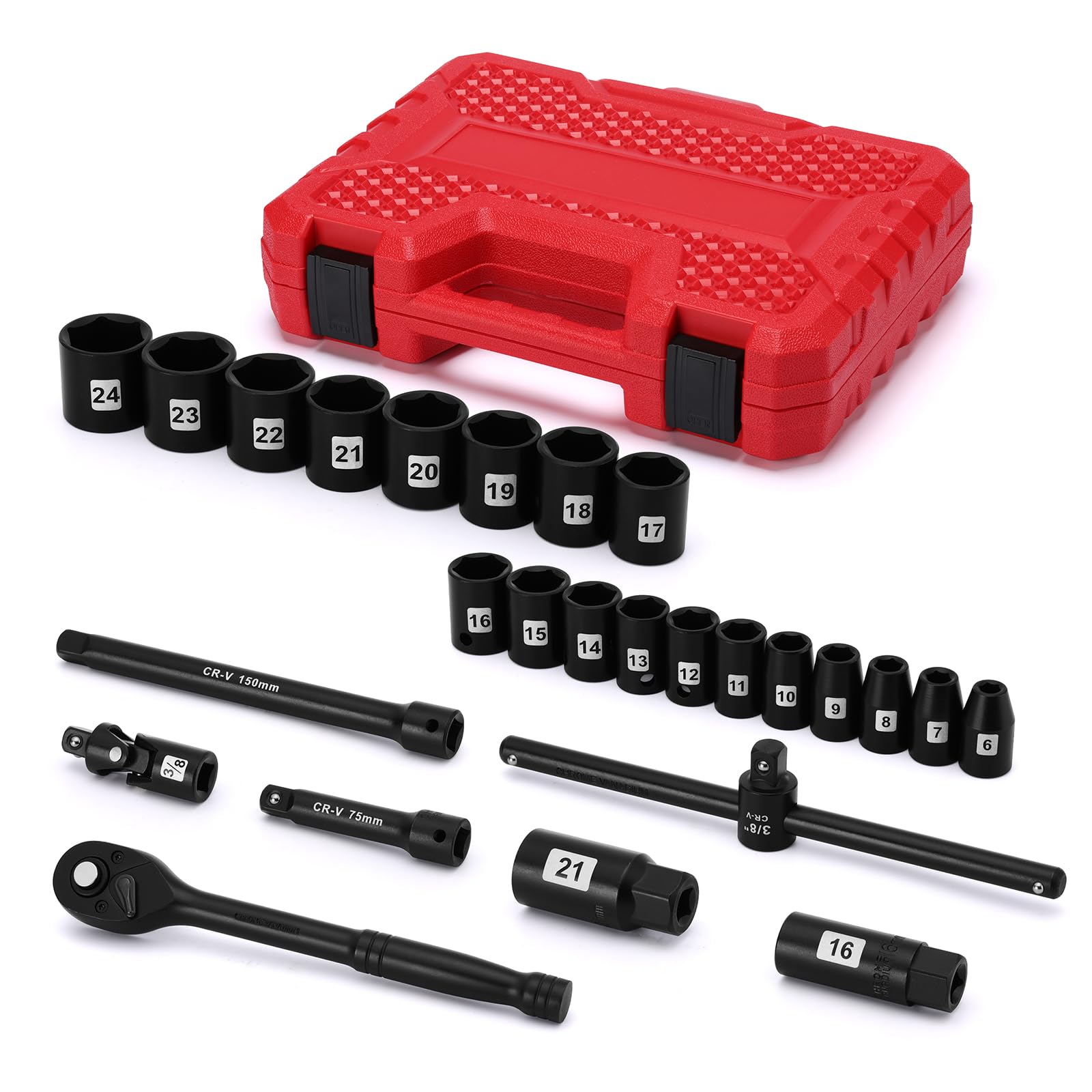 MIXPOWER 26 Pieces 3/8