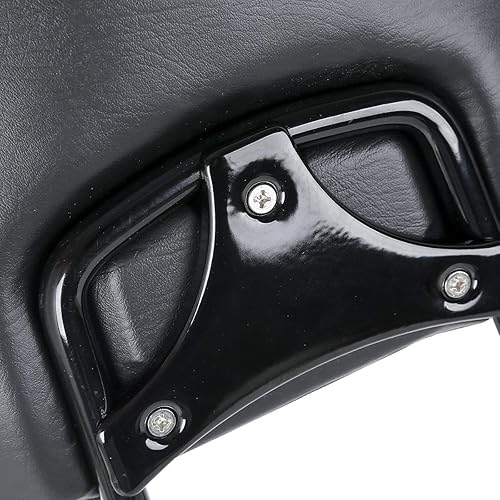 Miniatura 3 de Respaldo de barra desmontable negro brillante con accesorios de acoplamiento de 4 puntos para Harley Touring Road King, Road Glide, Street Glide,