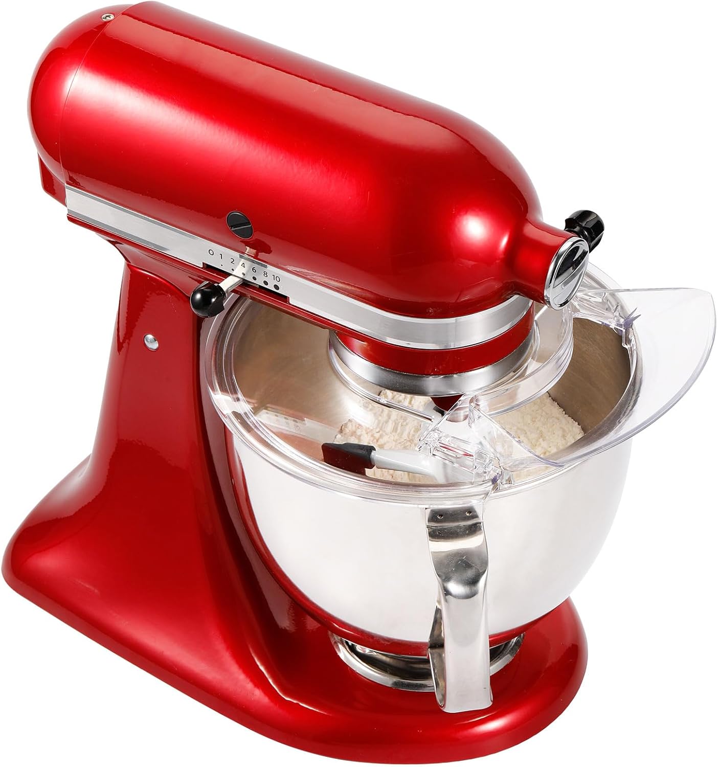 Pouring Shield for KitchenAid 4.5-5 Quart Tilt-Head Stand Mixer, Splash Guard with Removable Pouring Chute, Mixer Accessories and Attachments