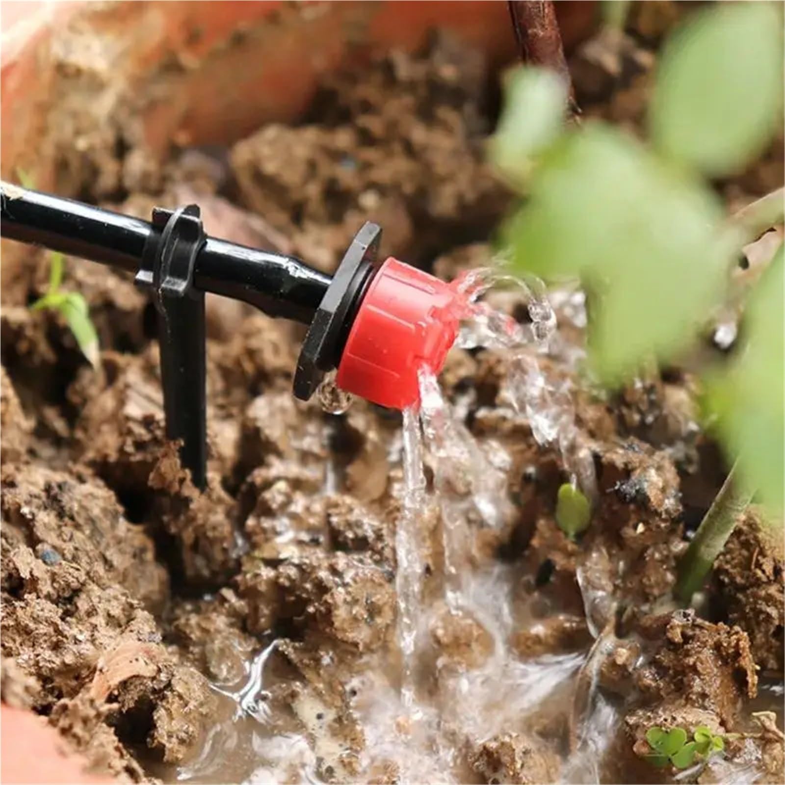 Emisores de riego por goteo, 500 unidades, micro gotero para cabezal de manguera de 1/4 pulgadas, riego de jardín para sistema de riego por goteo