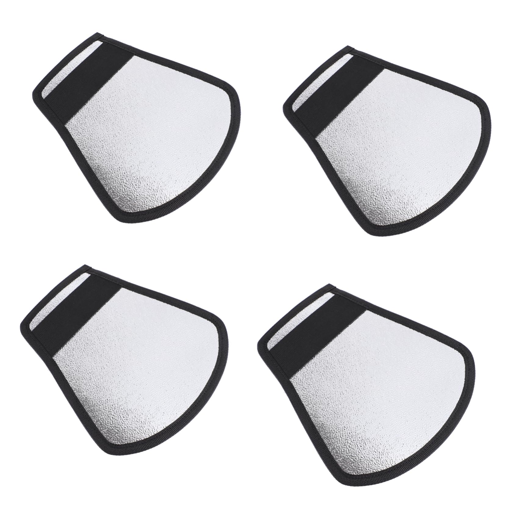 MOLUCKFU 4pcs SLR Light Barrier Flash Bounce Reflector Camera Photo Light Reflector Flash Reflector Diffuser Camera Flash Reflector Studio Light Reflector Studio Flash Reflector Nylon Black