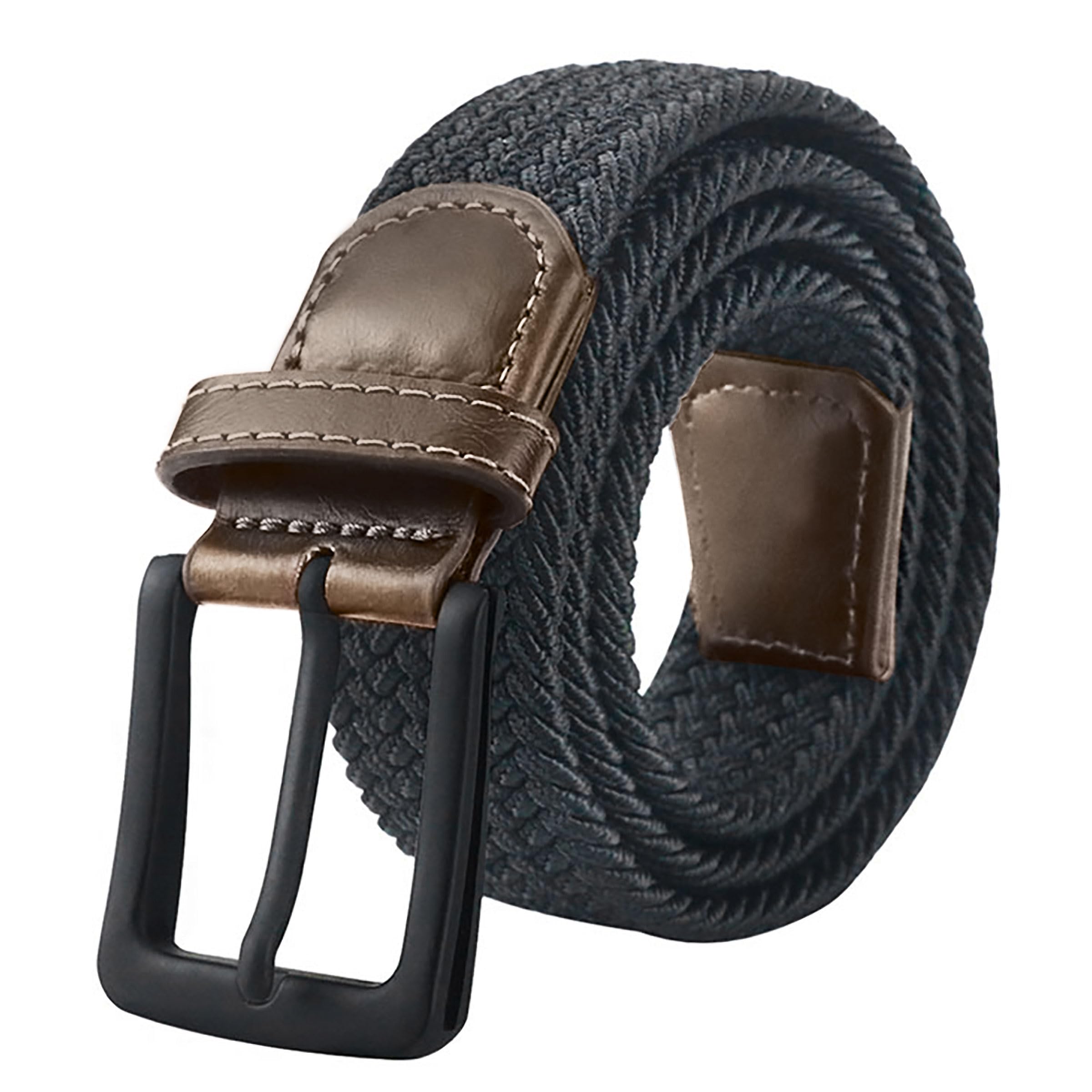 Stretch Mens Belt, Braided Elastic Belt for Men