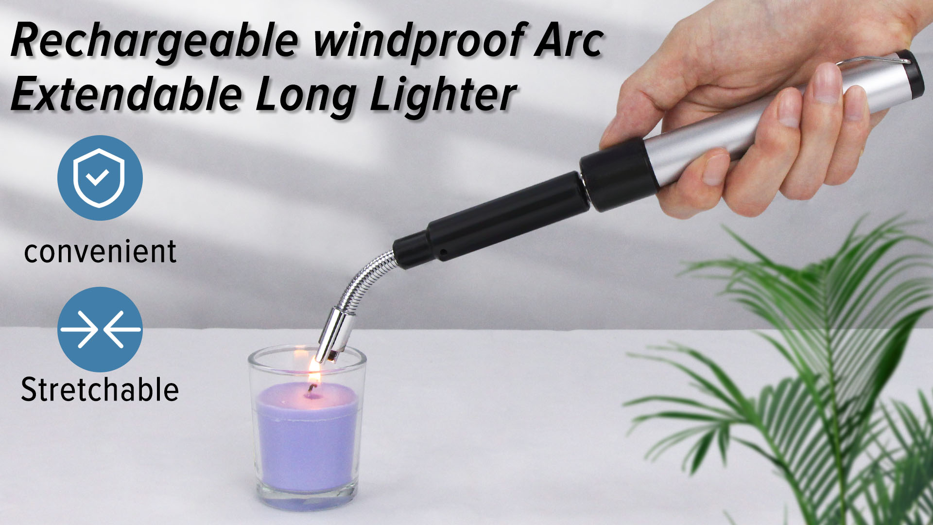 Amazon.com: Electric Arc Flexible Neck Long Lighter,Retractable