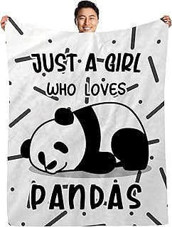 Panda Blanket Panda Throw Blanket for Girls Boys Panda Themed Gifts Panda Fleece Blanket Lightweight, Soft, Comfortable, Warm for Bed Couch Living Room