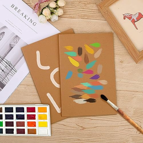 Miniatura 5 de Cartulina kraft marrón pesada, 50 hojas (10.58 ozm  cubierta de 110 libras  texto de 200 libras) 8.5 x 11 pulgadas para artes y manualidades,