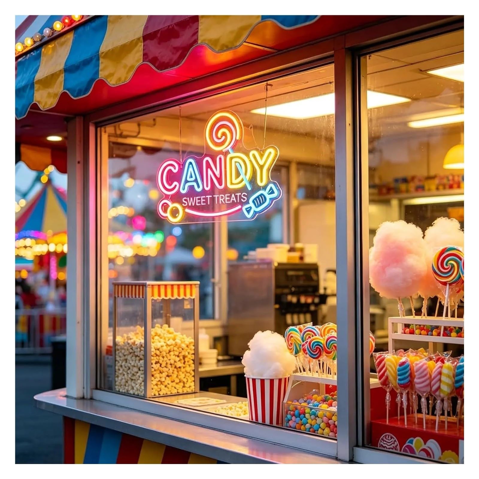 Insegna al Neon Insegna Al Neon LED Candy