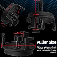 Vista 7 de For GM LS Harmonic Balancer Puller 25264 Crank Pulley Puller for Chrysler Jeep Dodge, Harmonic Damper Puller for Engine Balancer Removal Replacement