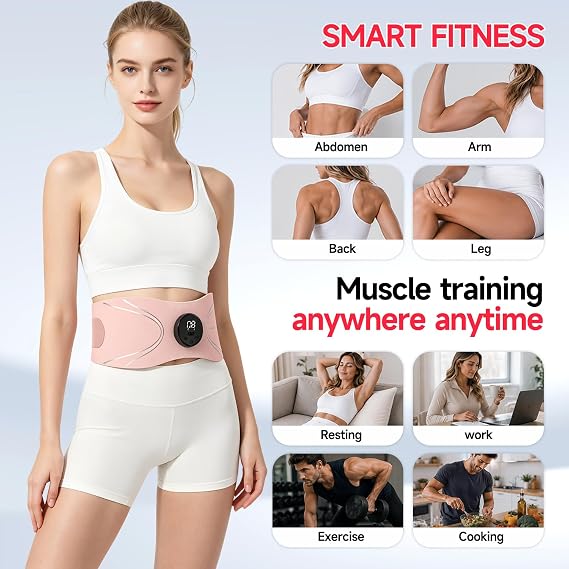 Megelin Multi-Function Therapy Belt at Home, Pink