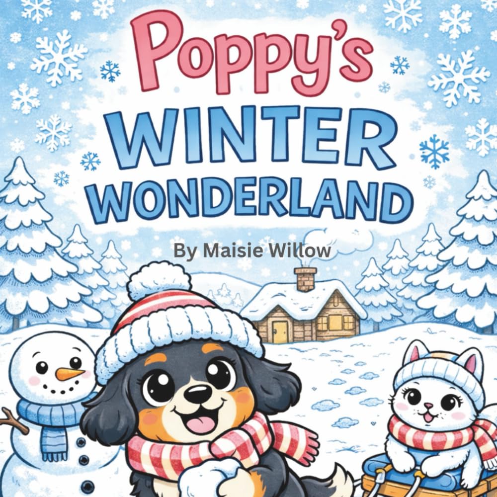 Poppy’s Winter Wonderland Coloring Book for Kids Ages 3-8: A Cute Winter Coloring Book for Kids Ages 3–8