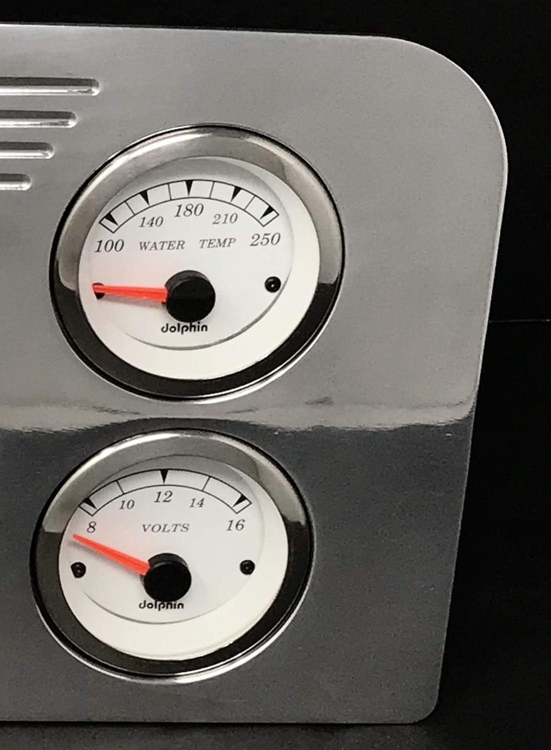 Dolphin Gauges Compatible with 1937 1938 Ford Truck 5 GPS Gauge Dash Cluster Panel Set White