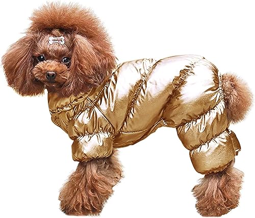 AOFITEE Abrigo de invierno para perro, cálido e impermeable, chaleco ligero para mascotas, resistente al viento, ropa de nieve para clima frío para