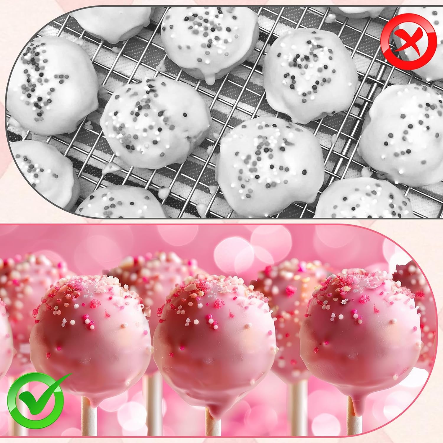 4 Pcs Cake Pop Mold Shapes, 3D Printed Round Cupcake Cakepop Molds