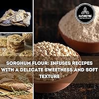 Vista 6 de Naturevibe Botanicals Harina de sorgo de 5 libras de calidad premium Se utiliza para hornear y como espesante