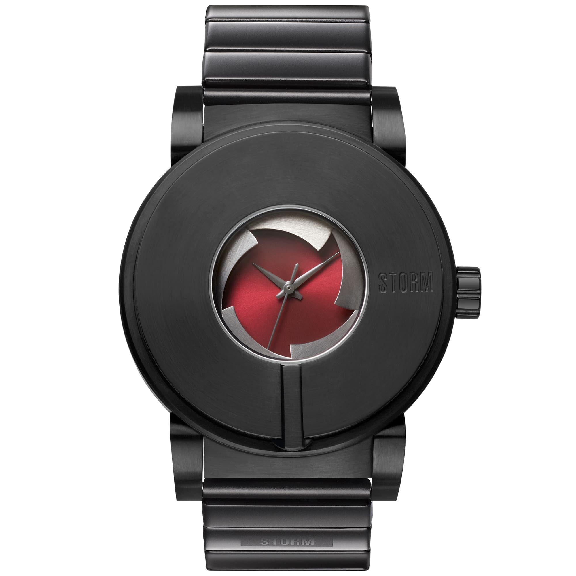 STORM Reloj Camera V7 Slate Red, mecanismo de obturador, para hombre, acero inoxidable